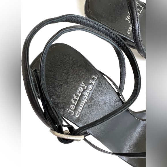 NEW Jeffrey Campbell Genuine Leather Flux Kitten Heels Sandals 6 - Picture 5 of 8